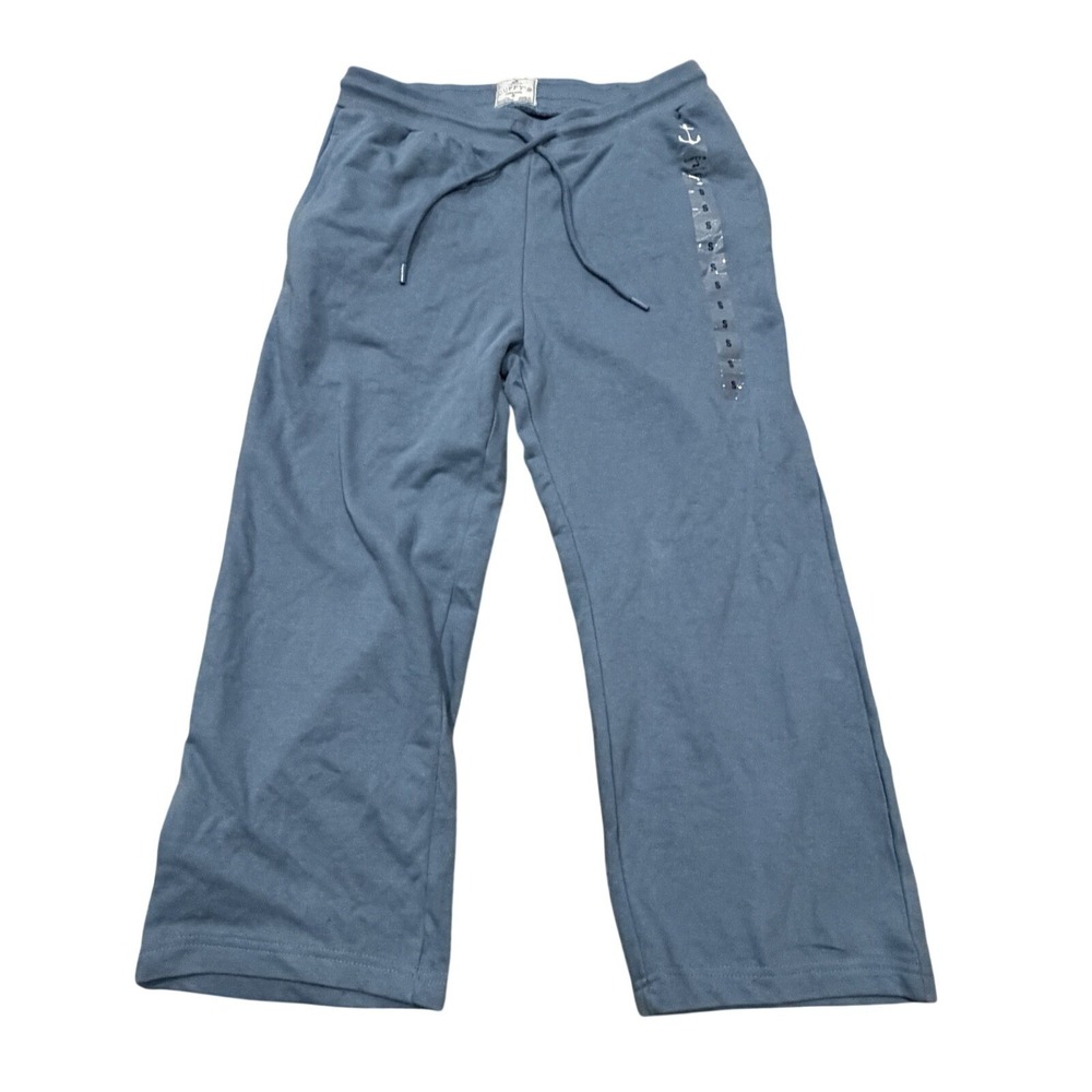 NWT Cuffy's Cape Cod Baby Blue Sweatpants Women's Size Medium  Loungewear Anchor